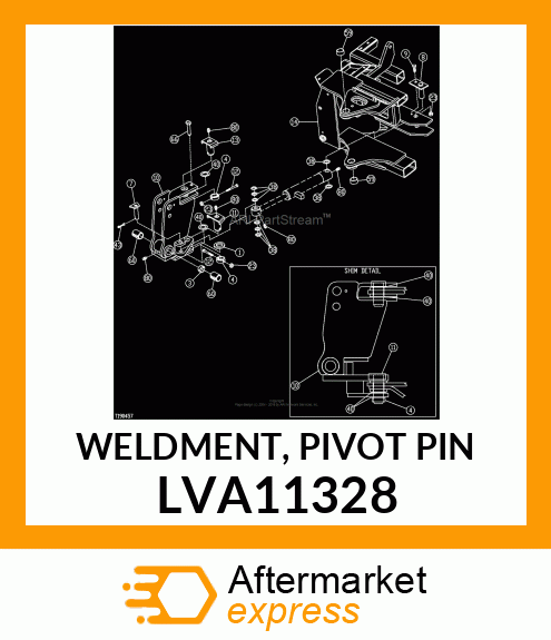 WELDMENT, PIVOT PIN LVA11328