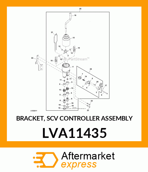 BRACKET, SCV CONTROLLER ASSEMBLY LVA11435