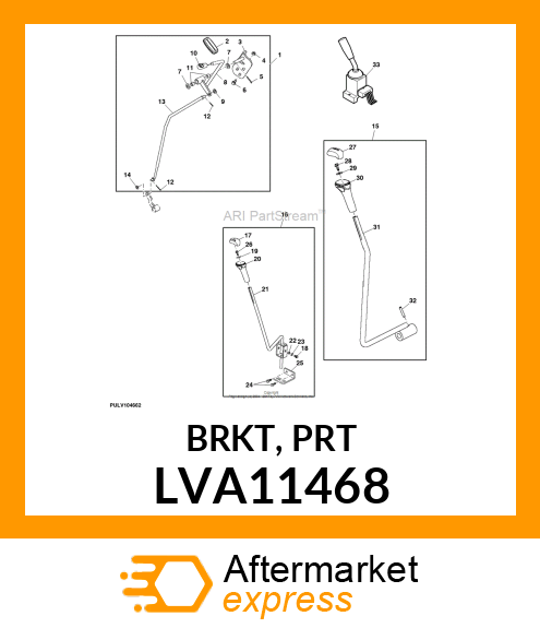 BRKT, PRT LVA11468
