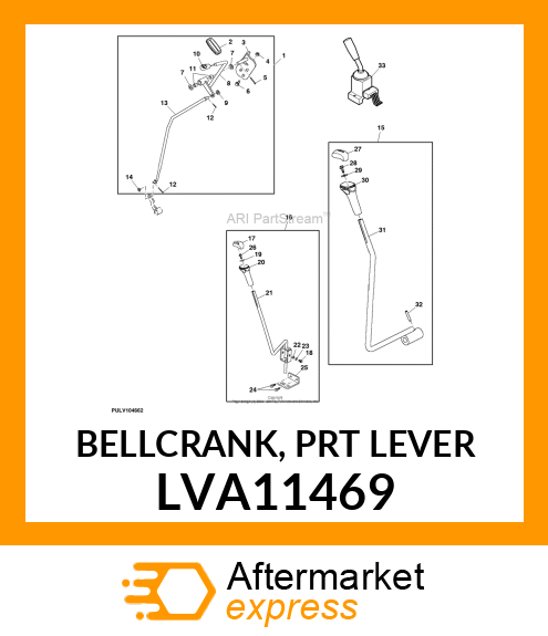 BELLCRANK, PRT LEVER LVA11469