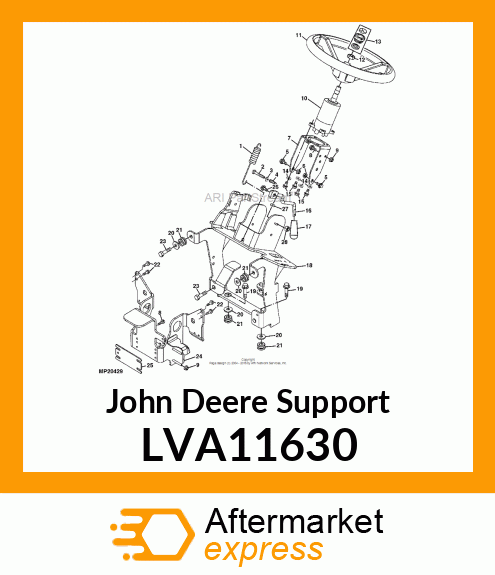 SUPPORT, SUPPORT, STEERING SUPPORT LVA11630