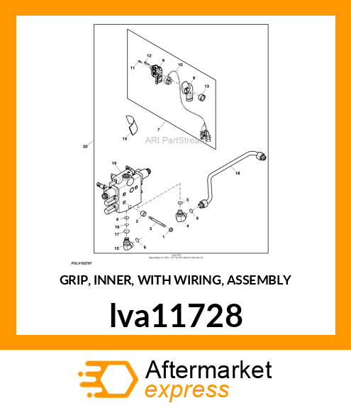 GRIP, INNER, WITH WIRING, ASSEMBLY lva11728