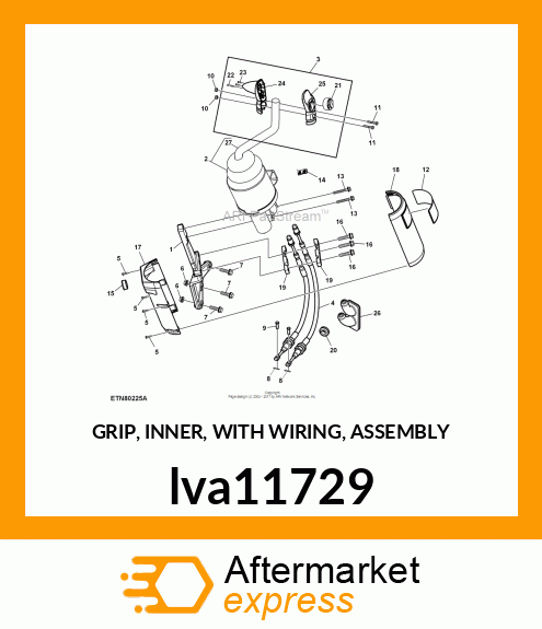 GRIP, INNER, WITH WIRING, ASSEMBLY lva11729