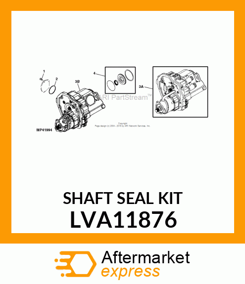 SHAFT SEAL KIT LVA11876