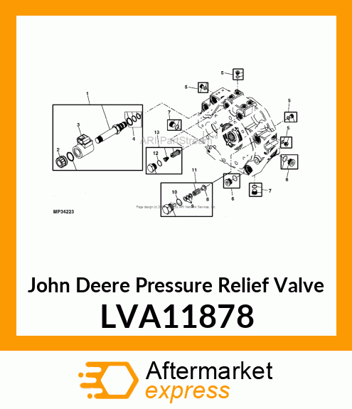 PRESSURE RELIEF VALVE, SCR VALVE KI LVA11878