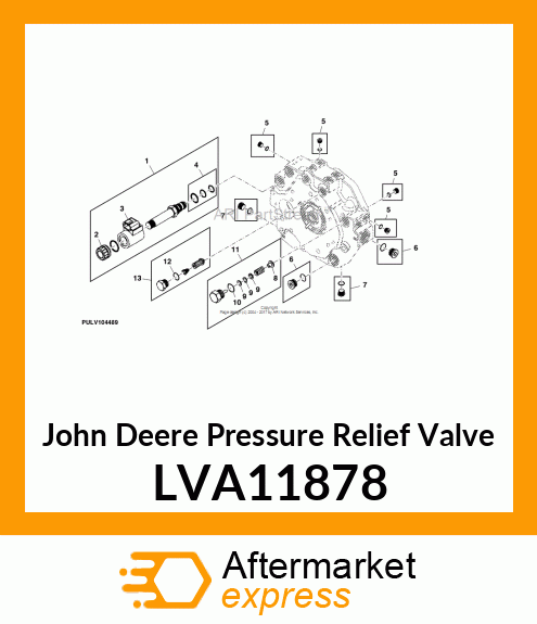 PRESSURE RELIEF VALVE, SCR VALVE KI LVA11878