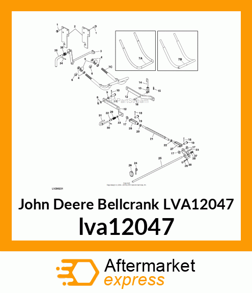 BELLCRANK, BELLCRANK ASSY, WELDED lva12047