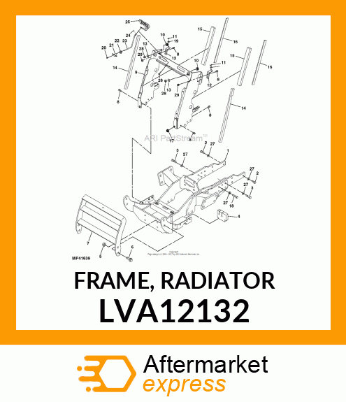 FRAME, RADIATOR LVA12132