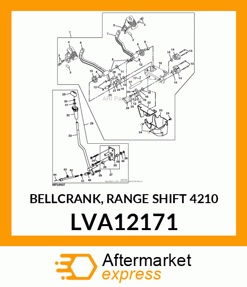 BELLCRANK, RANGE SHIFT 4210 LVA12171