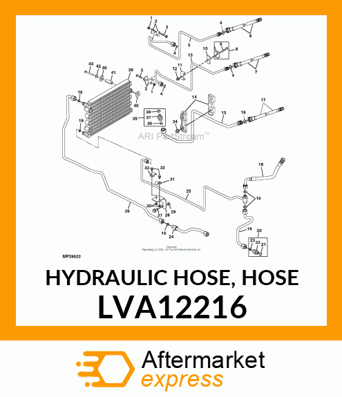 HYDRAULIC HOSE, HOSE LVA12216