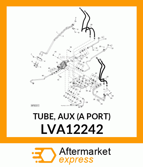 TUBE, AUX (A PORT) LVA12242