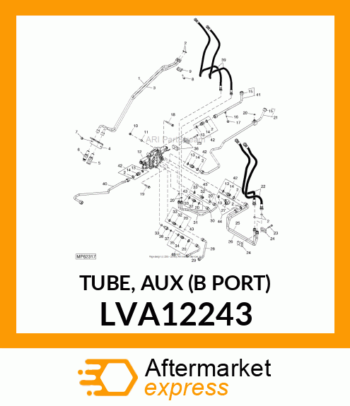TUBE, AUX (B PORT) LVA12243
