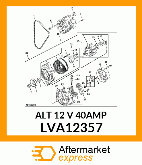 ALTERNATOR LVA12357