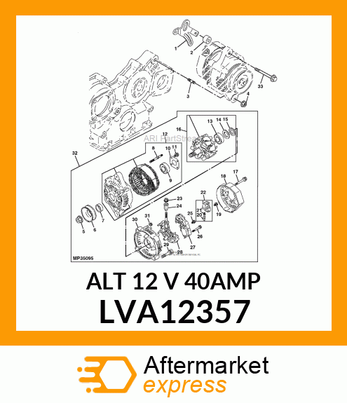 ALTERNATOR LVA12357