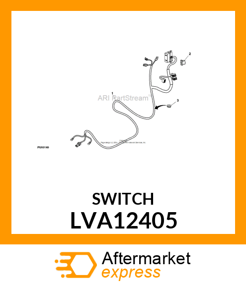 SWITCH, AUX HYDRAULIC ENABLE LVA12405