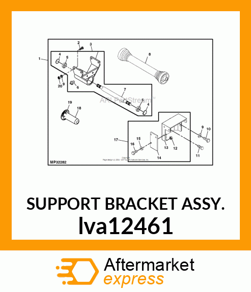 SUPPORT BRACKET ASSY. lva12461