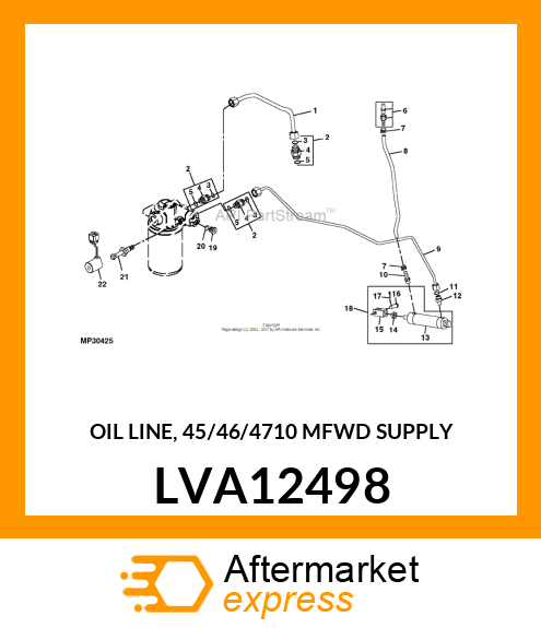 OIL LINE, 45/46/4710 MFWD SUPPLY LVA12498