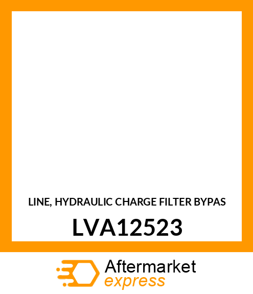 LINE, HYDRAULIC CHARGE FILTER BYPAS LVA12523