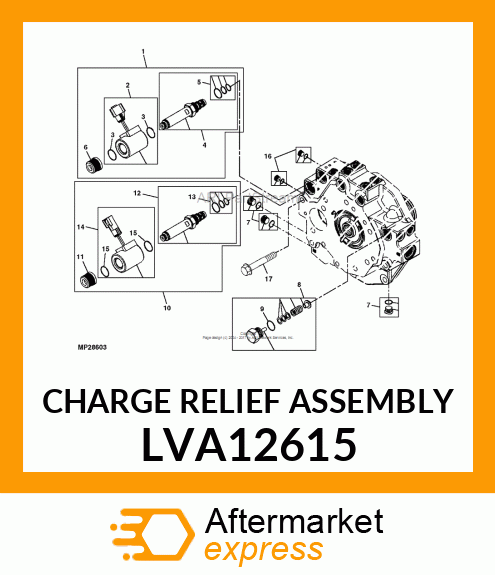 CHARGE RELIEF ASSEMBLY LVA12615
