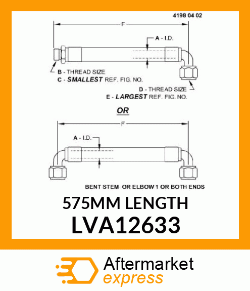 575MM LENGTH LVA12633