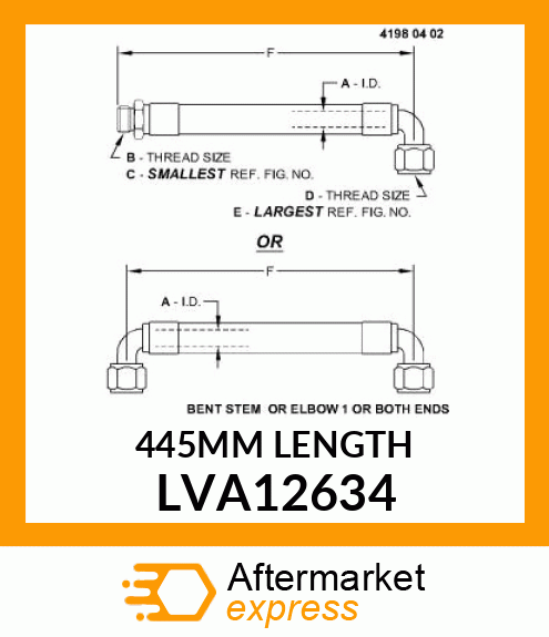 445MM LENGTH LVA12634