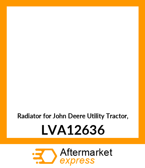 RADIATOR, 449 X 425, 3 ROW LVA12636