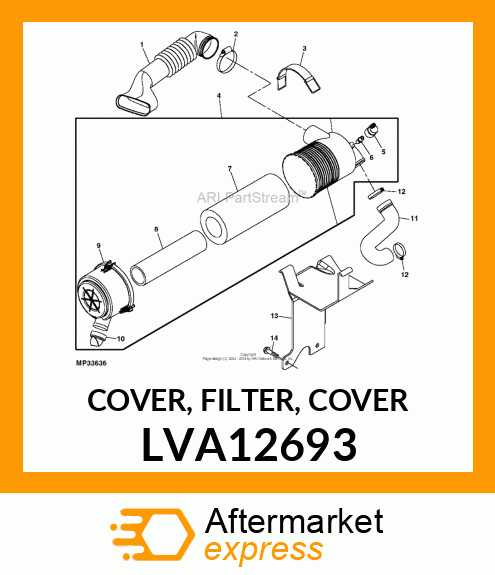 COVER, FILTER, COVER LVA12693