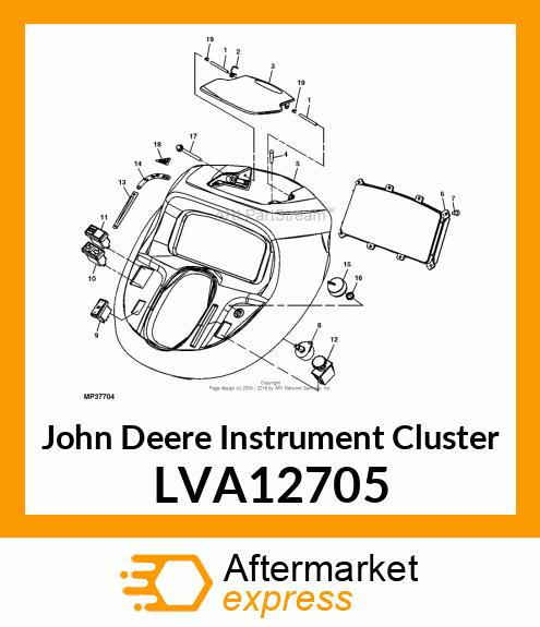 INSTRUMENT CLUSTER NA 41/43/45/472 LVA12705
