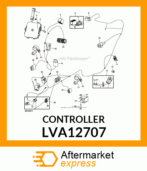SUBS TO LVA16904 (3X20 HST TRANSM CONTROLLER KIT) LVA12707