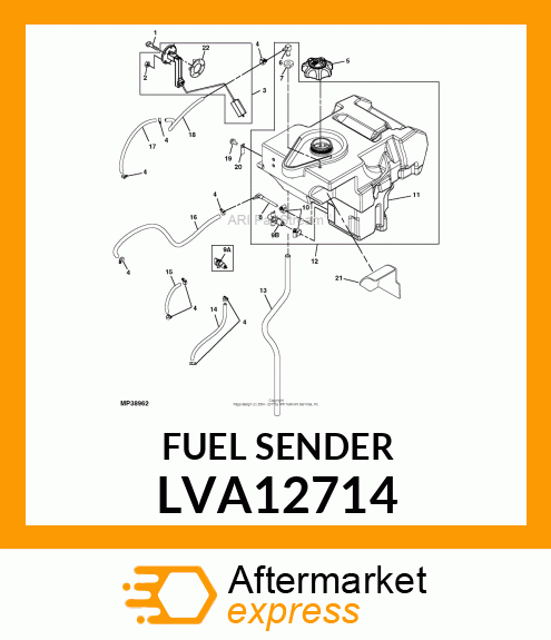 FUEL SENDER LVA12714
