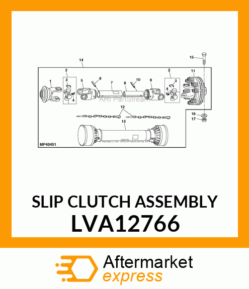 SLIP CLUTCH ASSEMBLY LVA12766