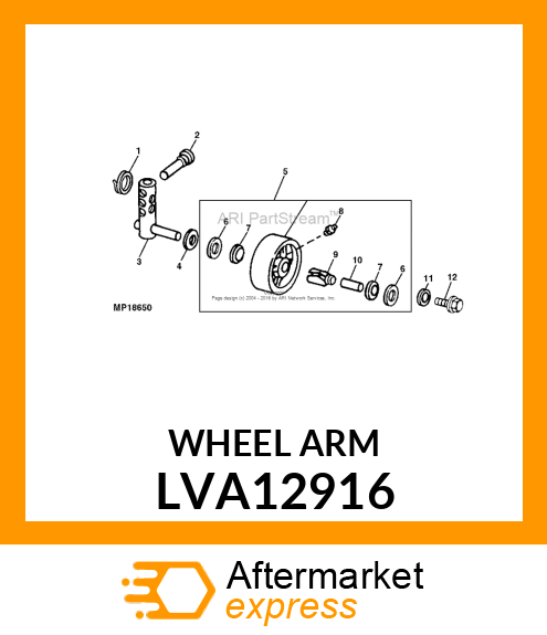 ARM, ARM, WELDED GAGE LVA12916