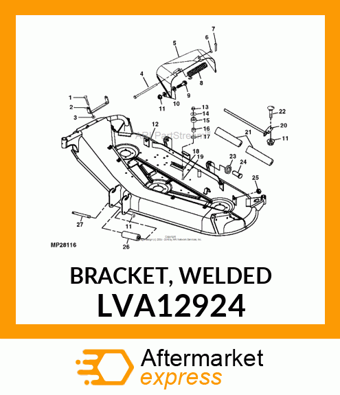 BRACKET, WELDED LVA12924
