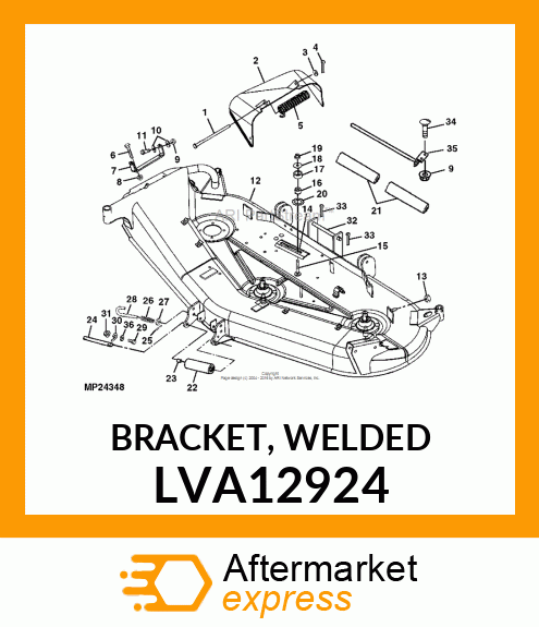 BRACKET, WELDED LVA12924