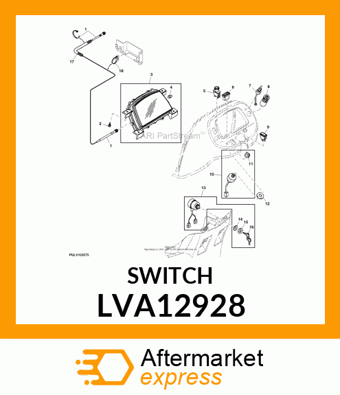 SWITCH, TURN SIGNAL LVA12928