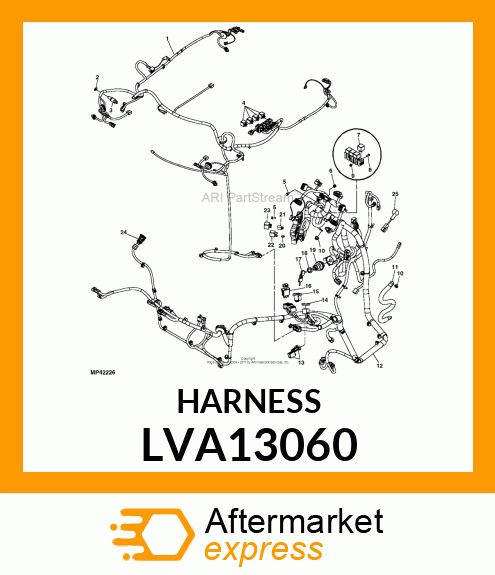 HARNESS, WIRING STD CRUISE 3/4X20 S LVA13060