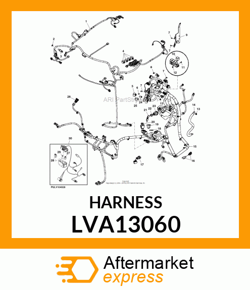 HARNESS, WIRING STD CRUISE 3/4X20 S LVA13060