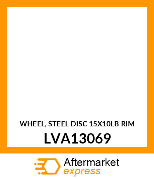 WHEEL, STEEL DISC 15X10LB RIM LVA13069