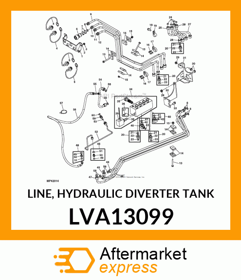 LINE, HYDRAULIC DIVERTER TANK LVA13099