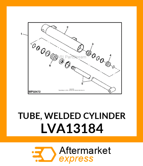 TUBE, WELDED CYLINDER LVA13184