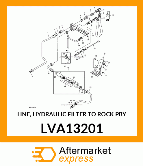 LINE, HYDRAULIC FILTER TO ROCK PBY LVA13201