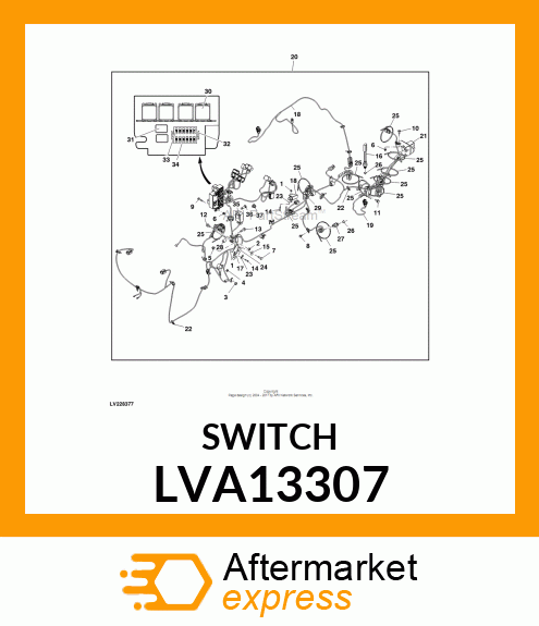SWITCH, SWITCH, DPST (NO,NC) FULLY LVA13307