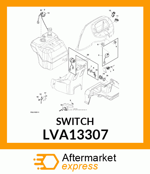 SWITCH, SWITCH, DPST (NO,NC) FULLY LVA13307