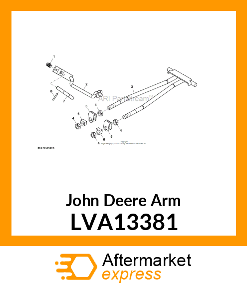ARM, ARM, FRONT DRAFT (PLATED) LVA13381