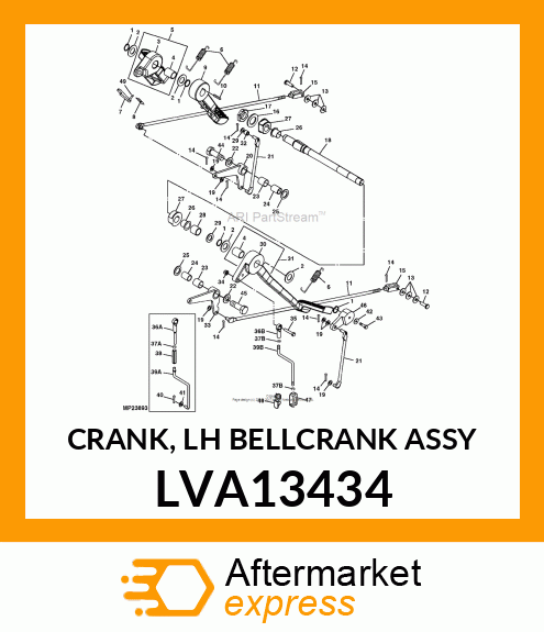 CRANK, LH BELLCRANK ASSY LVA13434