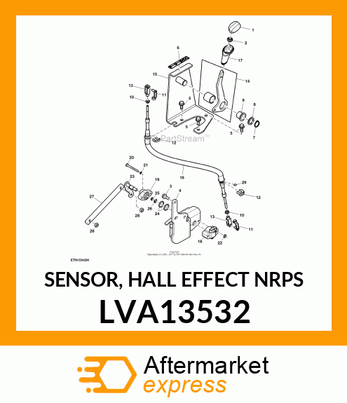 SENSOR, HALL EFFECT NRPS LVA13532