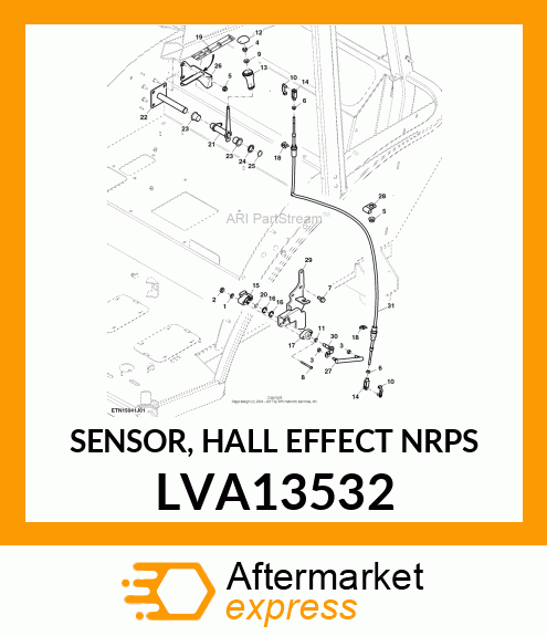 SENSOR, HALL EFFECT NRPS LVA13532