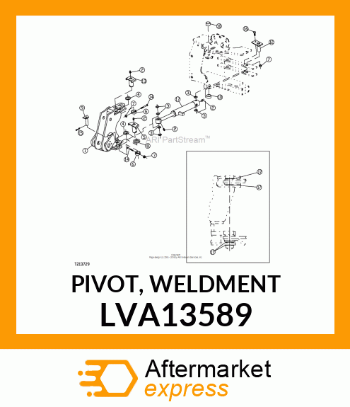 PIVOT, WELDMENT LVA13589