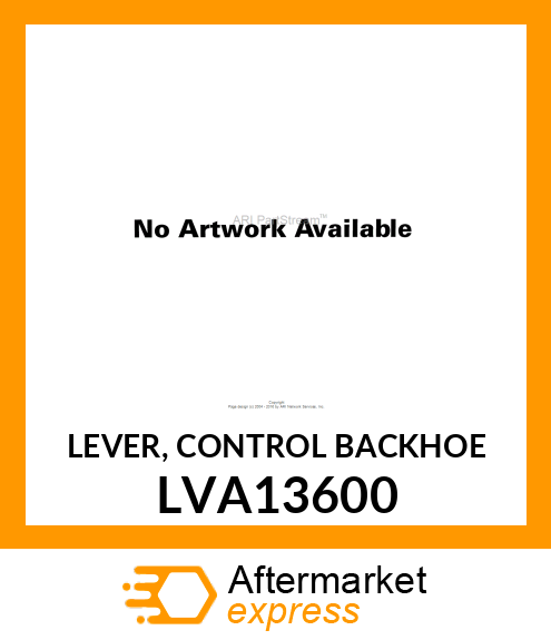 LEVER, CONTROL BACKHOE LVA13600
