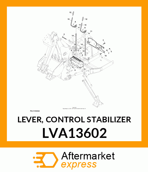 LEVER, CONTROL STABILIZER LVA13602